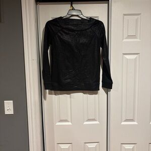 Armani Exchange Shimmering Black Top
